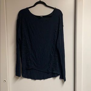 Wet seal long sleeve blue shirt